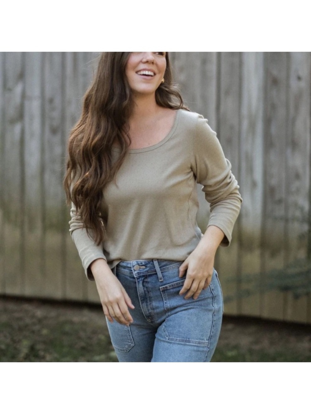 Neuflora Covington top in light sage green